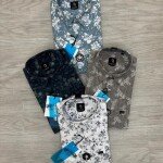 logoff cotton oxford printed shirt