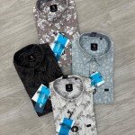 logoff cotton oxford printed shirt