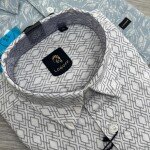 logoff cotton oxford printed shirt