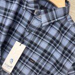 logoff cotton oxford checks shirt