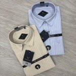 black letter oxford stripes shirt