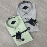 black letter oxford stripes shirt