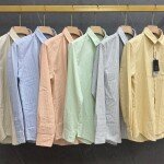 black letter oxford stripes shirt