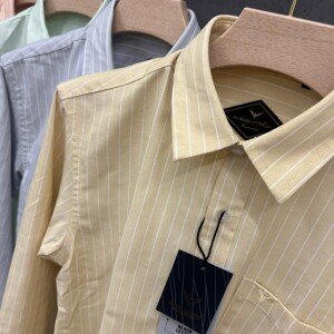 black letter oxford stripes shirt