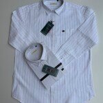 word wale big size linen stripes shirt