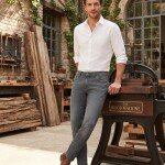 wood machine ankle fit cross pocket jeans pant