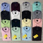 logoff cotton oxford stripes shirt