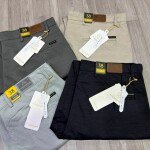wood machine big size cotton pant