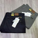 wood machine big size cotton pant