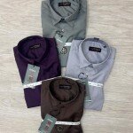 word wale imported satin shirt
