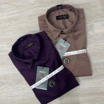 word wale imported satin shirt
