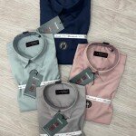 word wale imported satin shirt