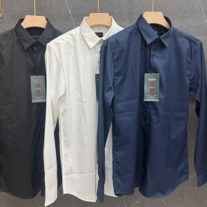 word wale imported satin shirt