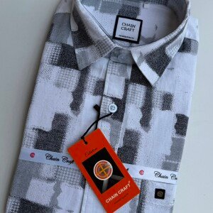 chain craft cotton printed shirt