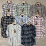 logoff cotton oxford checks shirt