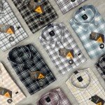 logoff cotton oxford checks shirt