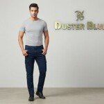 duster blue cargo jeans pant