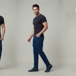 duster blue cargo jeans pant