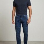 duster blue cargo jeans pant