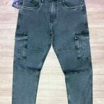 duster blue cargo jeans pant