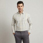 logoff cotton oxford checks shirt
