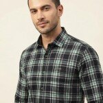 logoff cotton oxford checks shirt