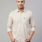 logoff cotton oxford checks shirt