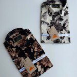 wood machine rayon fabric shirt