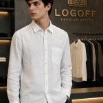 logoff premium linen shirt