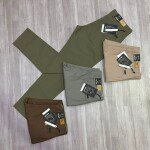 black letter cotton linen pant