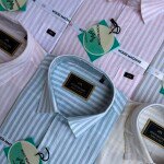 wood machine cotton linen shirt