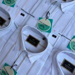 wood machine cotton linen shirt