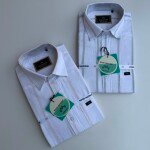 wood machine cotton linen shirt