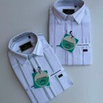 wood machine cotton linen shirt