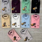 logoff cotton oxford plain shirt