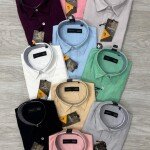 logoff cotton oxford plain shirt