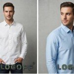 logoff cotton oxford plain shirt