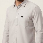 logoff cotton oxford plain shirt