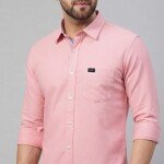 logoff cotton oxford plain shirt