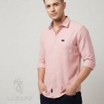 logoff cotton oxford plain shirt