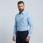 logoff cotton oxford plain shirt