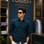 LOGOFF OXFORD LYCRA SHIRT