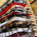 s square brushing twill checks double pocket shirt