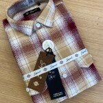 s square brushing twill checks double pocket shirt