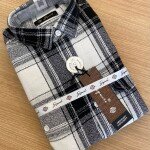 s square brushing twill checks double pocket shirt