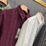 logoff imported self stripes shirt