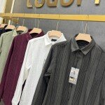 logoff imported self stripes shirt