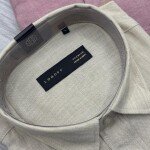 logoff linen plain shirt
