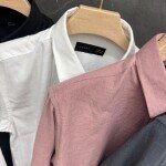 logoff linen plain shirt