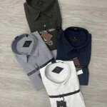 black letter imported linen shirt